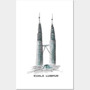 Petronas Twin Towers | Kuala Lumpur | Malaysia Posters and Art